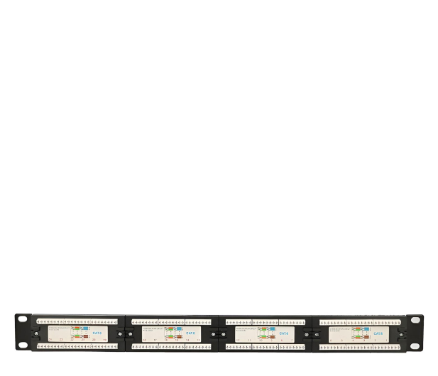 Extralink Patchpanel 24 porty CAT6 UTP V2 EX.9816 - 1323228 - zdjęcie 3